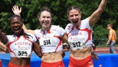 Karin Strametz, Christania Williams, Isabel Posch und Leni Lindner