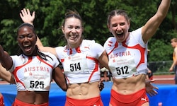 Karin Strametz, Christania Williams, Isabel Posch und Leni Lindner