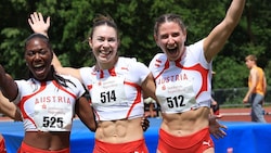 Karin Strametz, Christania Williams, Isabel Posch und Leni Lindner