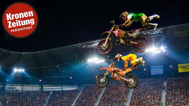 Nach zehn Jahren Pause fliegen die „Masters of Dirt“ endlich wieder durch das Wörthersee Stadion ...
