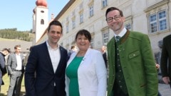 Lukas Schnitzer (links), Manuela Khom und Landesgeschäftführer Georg Preßler bei der ÖVP-Klausur ...