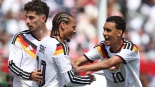 Leroy Sane (Bildmitte) erzielte den 2:1-Siegtreffer.