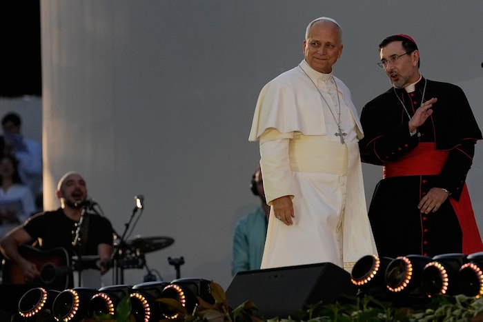 Papst Leo XIV. mit dem Erzbischof von Madrid Jose Cobo Cano