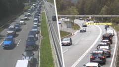Zwei Hotspots: Die A12 bei Kufstein und die B179 Fernpassstraße.
