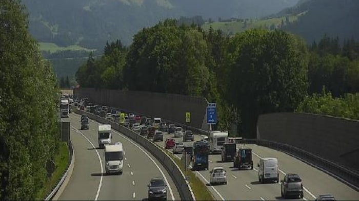 A12 Grenzübergang Kufstein/Kiefersfelden.