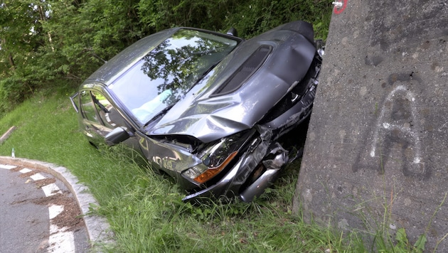 Eine Kurve zwischen Hörbranz und Eichenberg war dem Fahrer zum Verhängnis geworden.