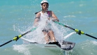 Lobnig Sicherheit geht vor: Magdalena Lobnig mit Helm.