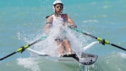 Sicherheit geht vor: Magdalena Lobnig mit Helm.