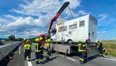 Die Freiwillige Feuerwehr Markt Allhau rückte mit 20 Kräften aus.