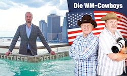 „Krone“-Sportchef Peter Moizi und Fotograf Sepp Pail schauten auf ihrer WM-Tour u. a. in New ...