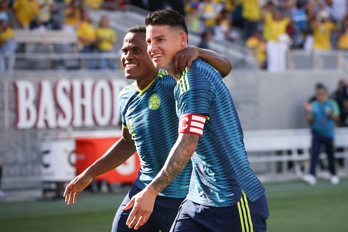 Jhon Arias (li.) und James Rodriguez