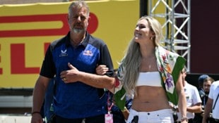 Lindsey Vonn unterstützte das Red-Bull-Team in Monaco.