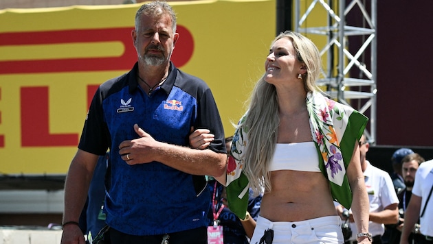 Lindsey Vonn ünterstützte das Red-Bull-Team in Monaco.