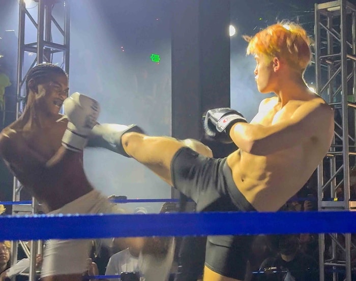 Der Pitt-Sohn bei einem Fight