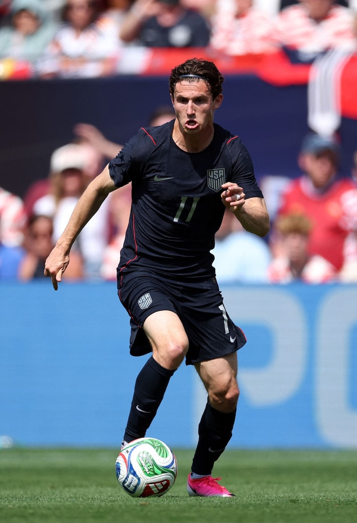 Brenden Aaronson läuft bei der Fußball-WM für seine Heimat USA auf.