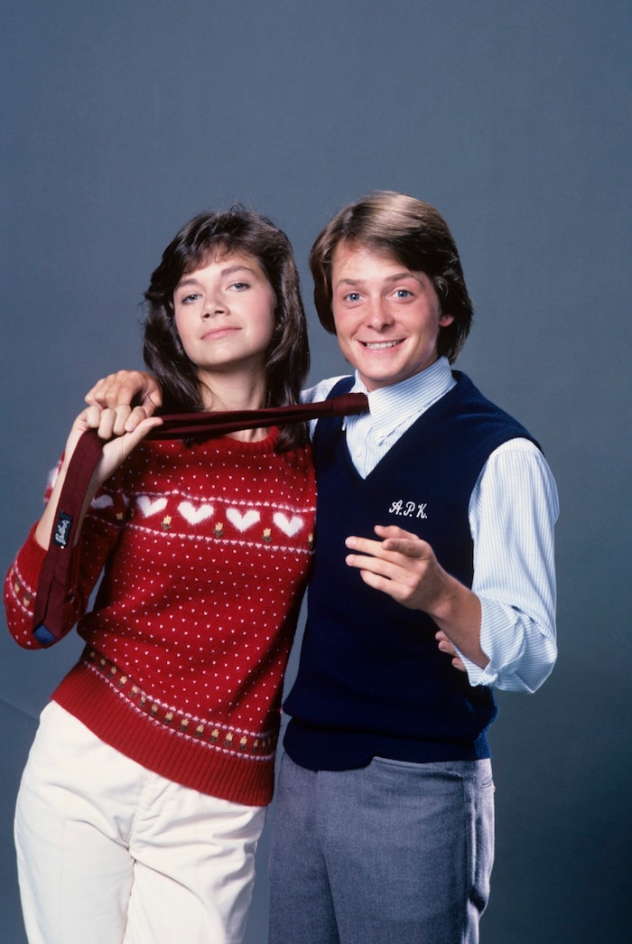 1983 mit Justine Bateman in „Family Ties“ („Jede Menge Familie“)