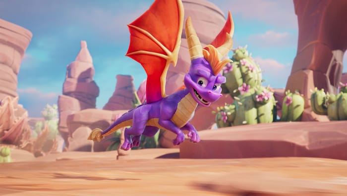 Im neuen Serienteil kann der lila Drache Spyro fliegen – früher segelte er nur.