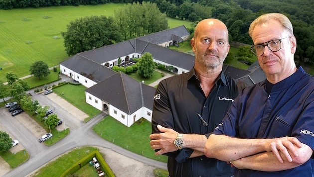 Im Golfclub Luftenberg gehen die Wogen hoch. Der Pächter Andreas Windbichler (li.) und sein Koch ...
