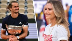 Alexander Zverev holte seinen ersten Grand-Slam-Titel und erhielt von Sophia Thomalla eine ...