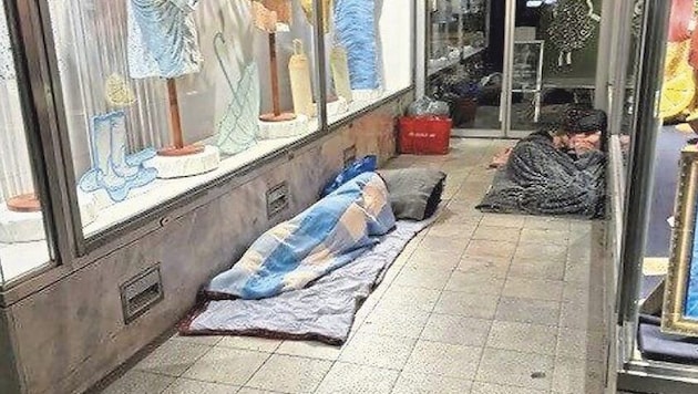Ein mittlerweile gewohntes Bild auf der größten Einkaufsstraße der Stadt.
