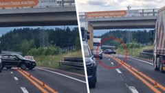 Der Stau auf der S6 brachte manche Lenker offenbar zur Verzweiflung. In einer Baustellenzone ...