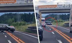 Der Stau auf der S6 brachte manche Lenker offenbar zur Verzweiflung. In einer Baustellenzone ...