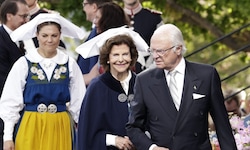 In einem vor dem schwedischen Nationalfeiertag, der am Wochenende begangen wurde, aufgenommenen ...