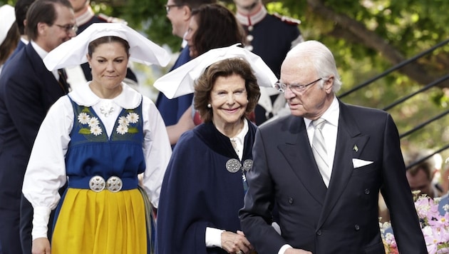 In einem vor dem schwedischen Nationalfeiertag, der am Wochenende begangen wurde, aufgenommenen ...