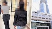 Zum Prozess wurde die 14-Jährige (li.) in Handschellen gebracht. Nach der Verhandlung durften ...