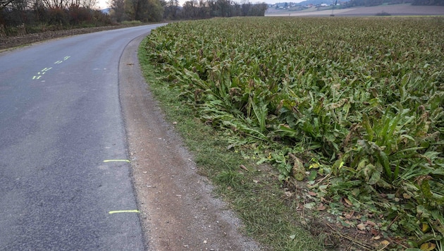 Genau hier geschah am 7. November der schreckliche Unfall.