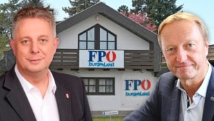 FPÖ-Obmann Alexander Petschnig (li.) unter Druck? Parteiintern wird über ein Comeback von Johann ...