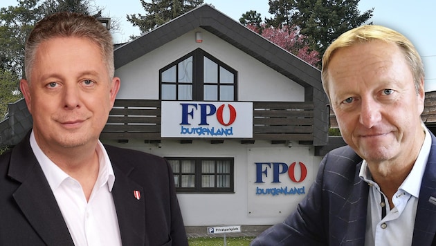 FPÖ-Obmann Alexander Petschnig (li.) unter Druck? Parteiintern wird über ein Comeback von Johann ...