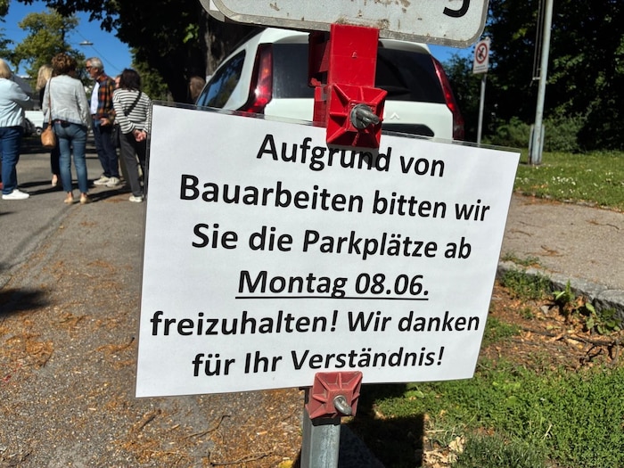 Die Bauarbeiten haben begonnen, die Bäume werden aber noch nicht gefällt.