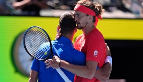 Novak Djokovic und Alexander Zverev (hier im Bild bei den Australian Open 2025)