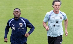 David Alaba mit Athletiktrainer Gerhard Zallinger