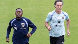 David Alaba mit Athletiktrainer Gerhard Zallinger