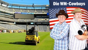 Die „Krone“-Reporter Peter Moizi (li.) und Josef Pail berichten aus New York.