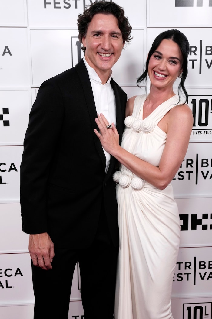 Trudeau und Perry zeigten sich am Red Carpet verliebt und glücklich.