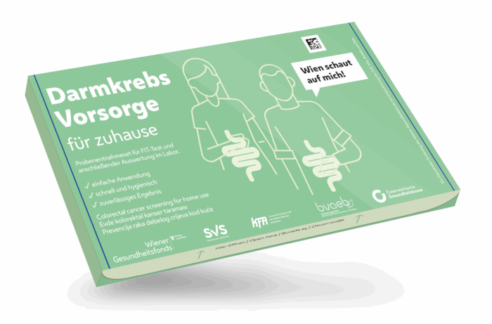 Dieses Testkit für zu Hause kann nach der Aufforderung der Stadt angefordert werden.