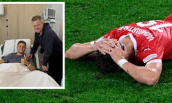 Lasse Lempainen hat auf Instagram das erste Foto von Christoph Baumgartner aus dem Spital ...