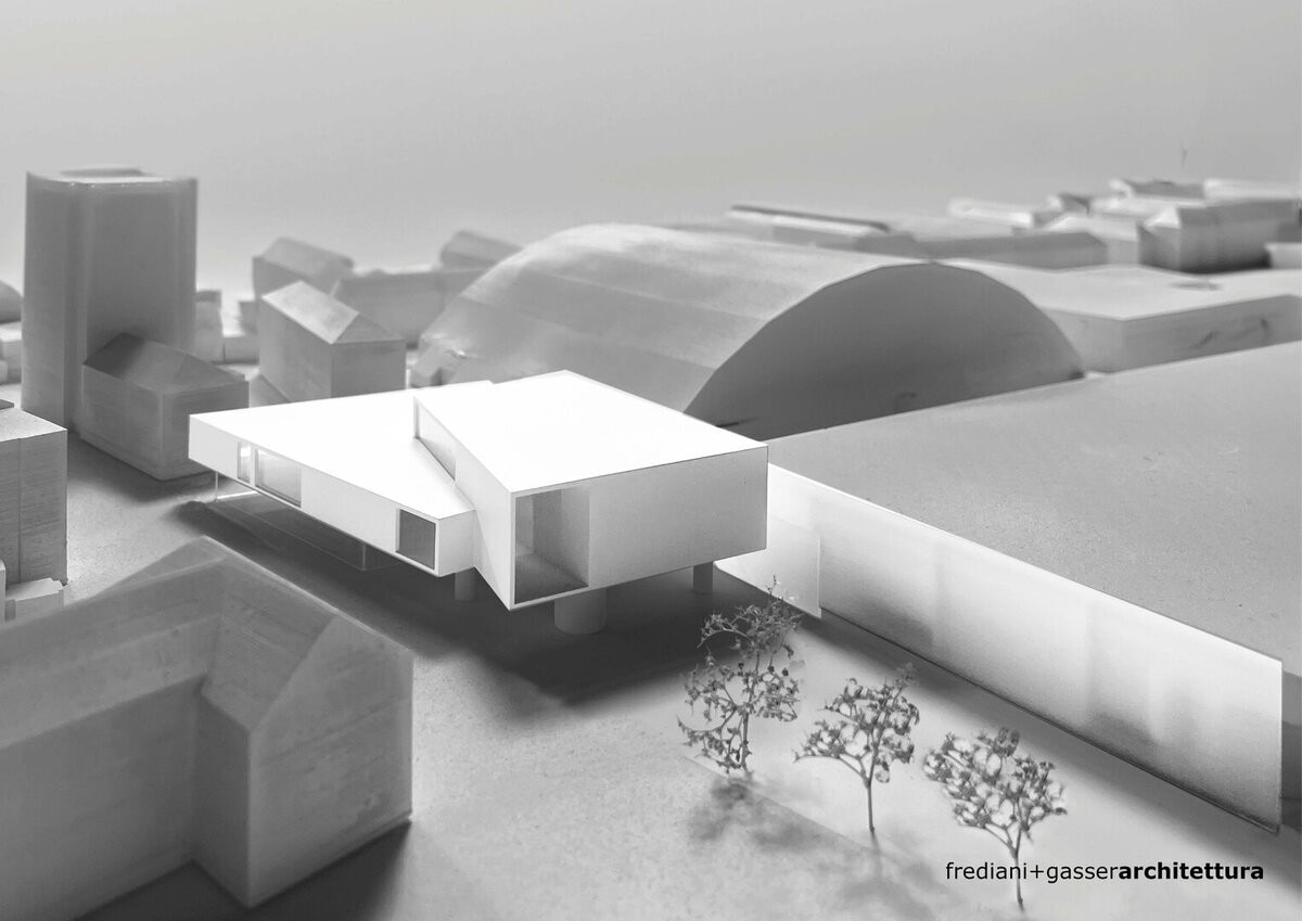 So soll das neue Kongresszentrum auf dem Messegelände aussehen. Frediani + Gasser Architettura ...