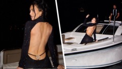 Neckisch: Kim Kardashians rückenfreies Kleid mit integriertem String-Tanga sorgt auch nach dem ...