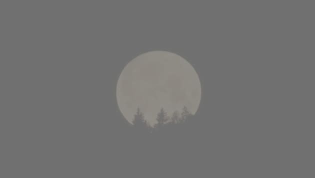 Der Vollmond erstrahlt im wenig lichtverschmutzten Waldviertel oft besonders hell und vermittelt ...