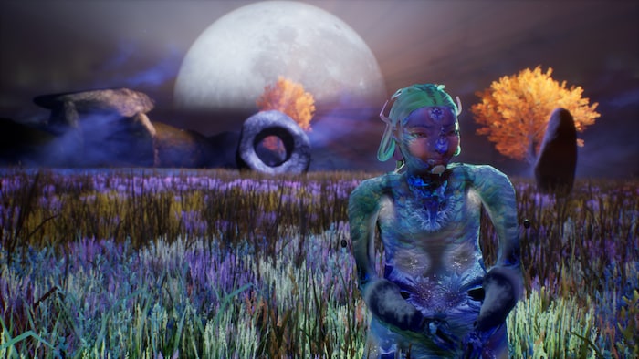 Auch das Live-Spielerlebnis „Morphogenic Angels“, das in einer Welt der Zukunft angesiedelt ist, ...