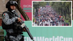 Tausende radikale Lehrer sorgen für Chaos vor dem WM-Auftaktspiel in Mexiko-Stadt.