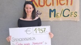 Julia G. ist glücklich: Sie sammelte fast 2000 Euro für Leidensgenossen.