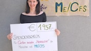 Julia G. ist glücklich: Sie sammelte fast 2000 Euro für Leidensgenossen.