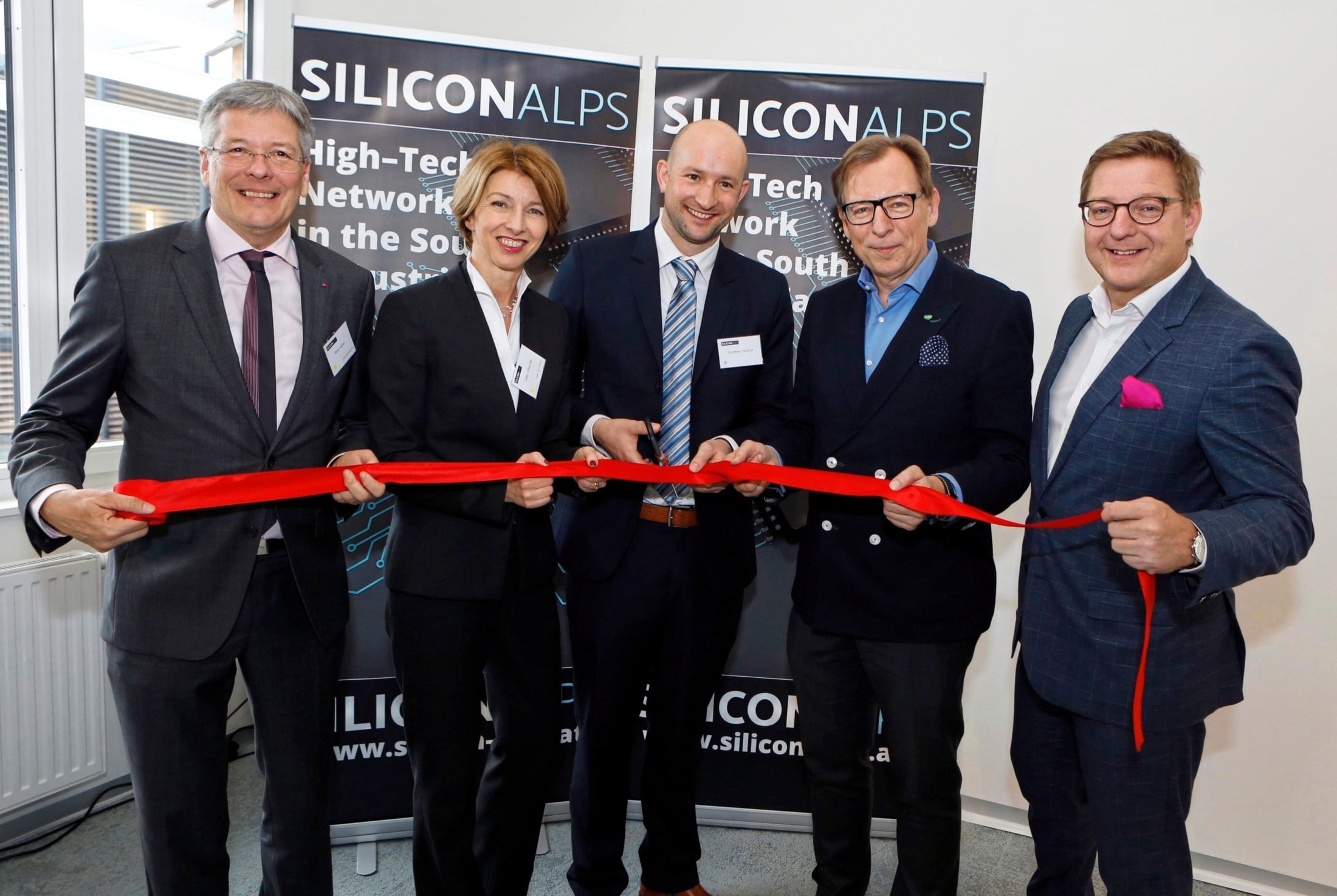 Februar 2017: Offizielle Eröffnung von Silicon Alps mit dem damaligen Kärntner Landeshauptmann ...