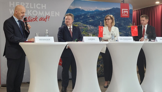 Von links: Thomas Weninger, Michael Ludwig, Susanne Kaltenegger und Kurt Wallner