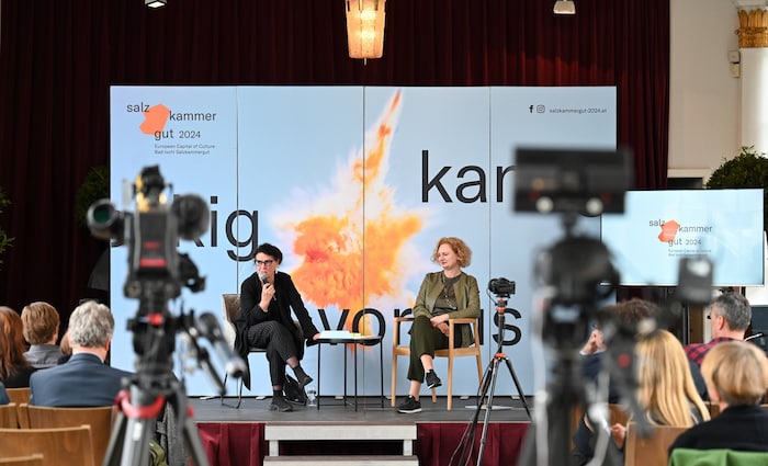 Manuela Reichert (li.) war Geschäftsführerin der Kulturhauptstadt, hier mit Intendantin ...